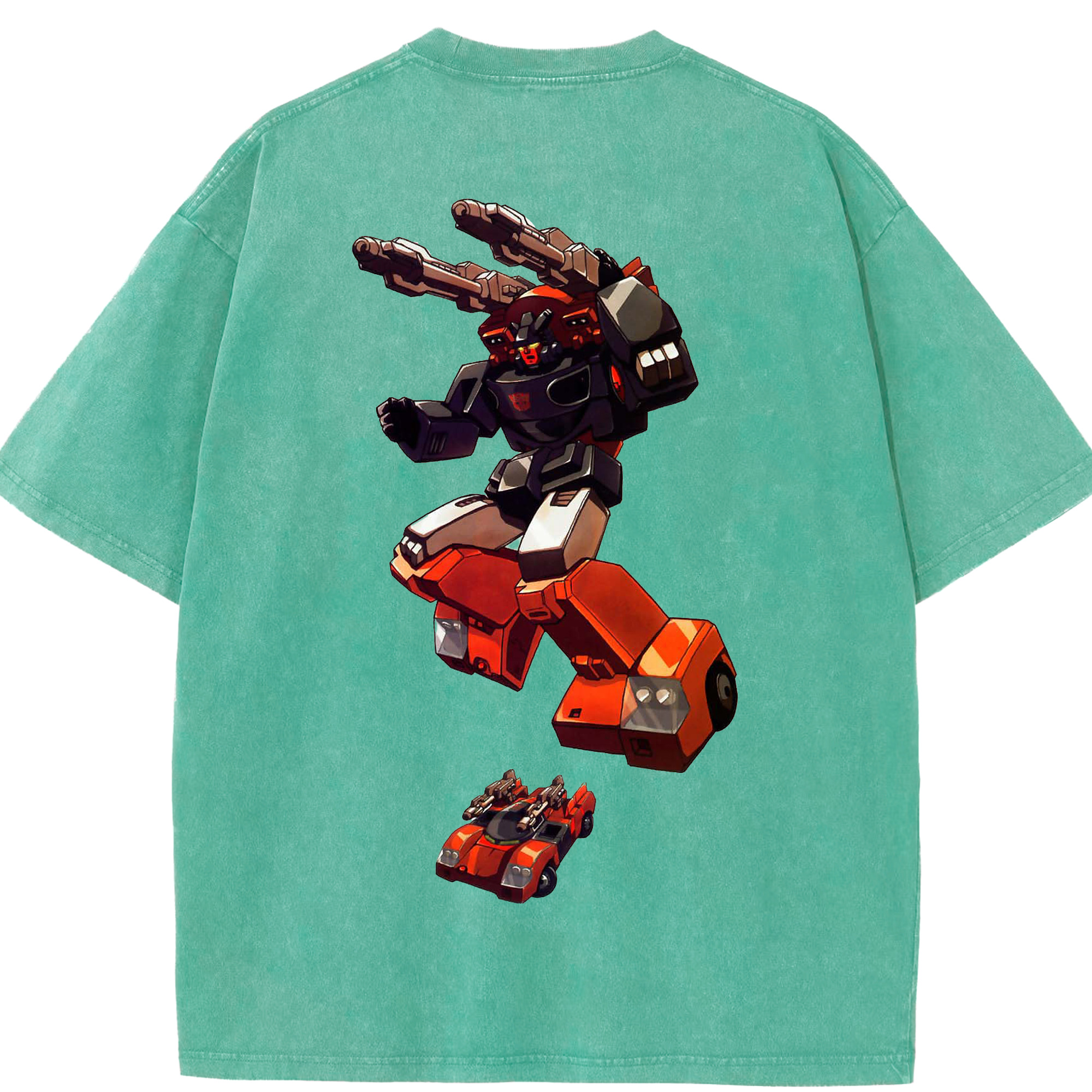 （画像用）  綿100% ヴィンテージ風 半袖Tシャツ（背面プリント）